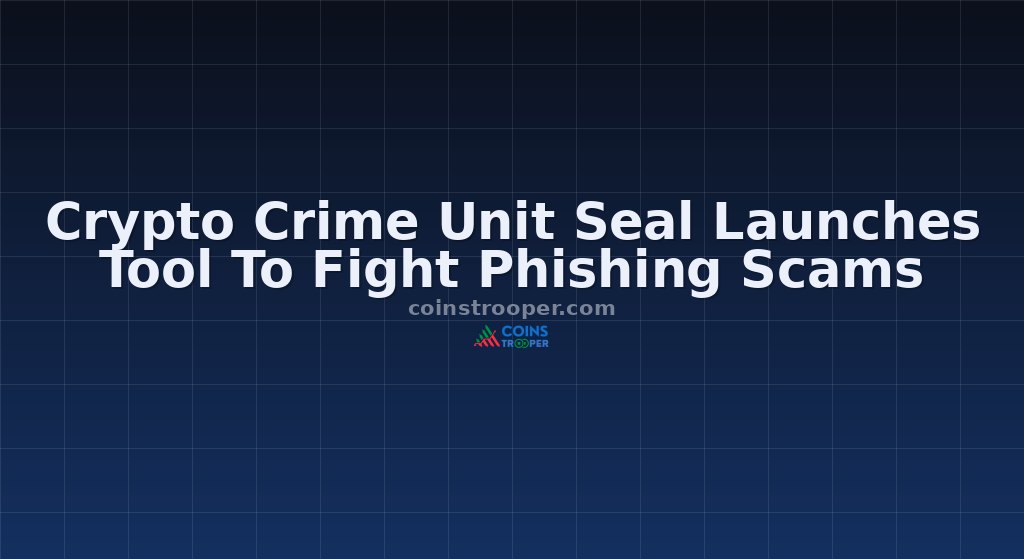 Crypto Crime Unit Seal Launches Tool To Fight Phishing Scams