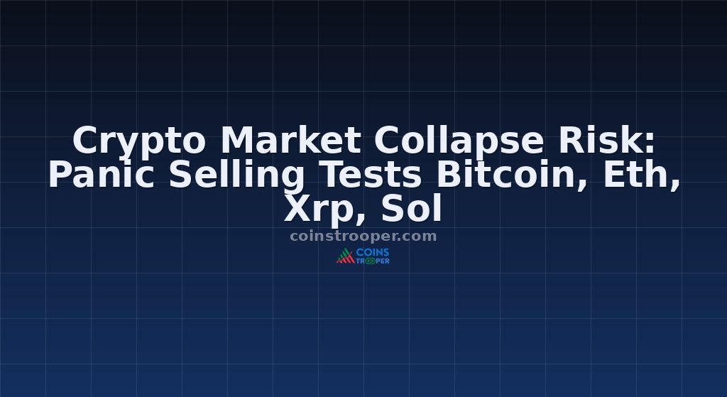 Crypto Market Collapse Risk: Panic Selling Tests Bitcoin, Eth, Xrp, Sol