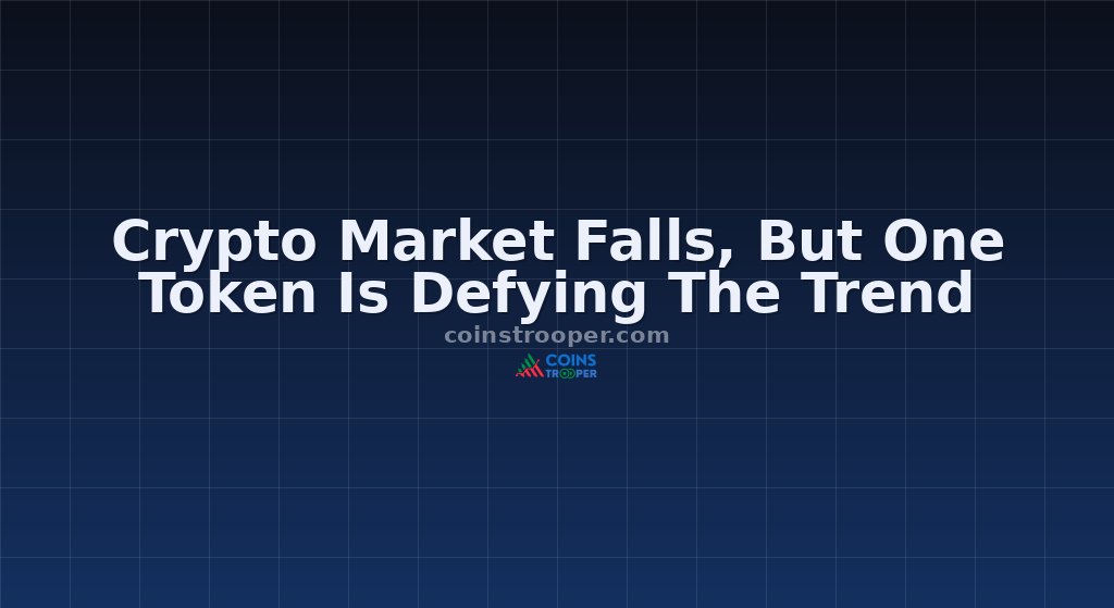 Crypto Market Falls, But One Token Is Defying The Trend