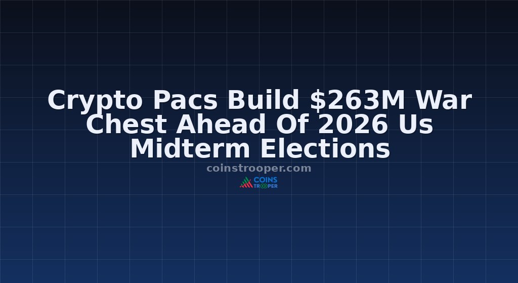 Crypto Pacs Build $263M War Chest Ahead Of 2026 Us Midterm Elections