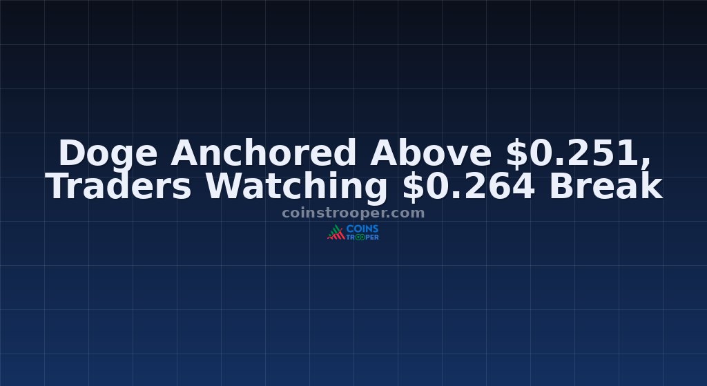 Doge Anchored Above $0.251, Traders Watching $0.264 Break
