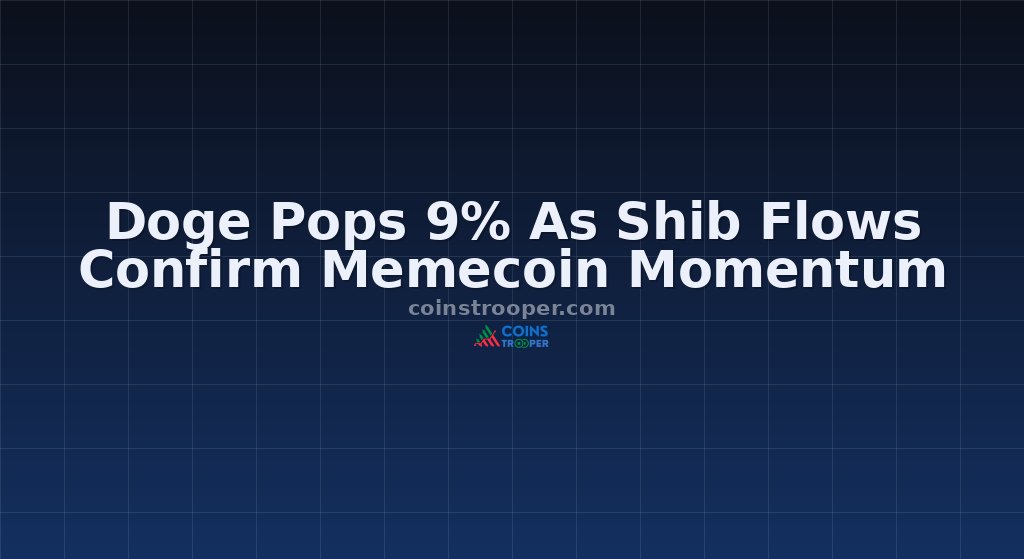 Doge Pops 9% As Shib Flows Confirm Memecoin Momentum