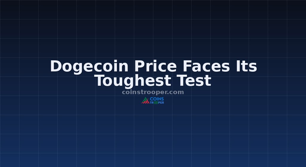 Dogecoin Price Faces Its Toughest Test