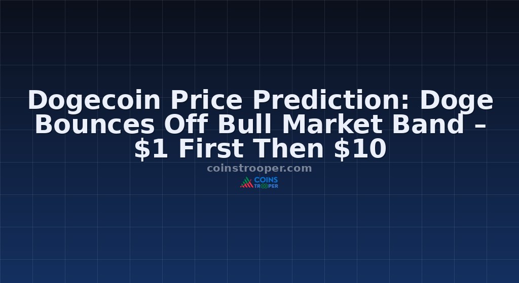 Dogecoin Price Prediction: Doge Bounces Off Bull Market Band – $1 First Then $10