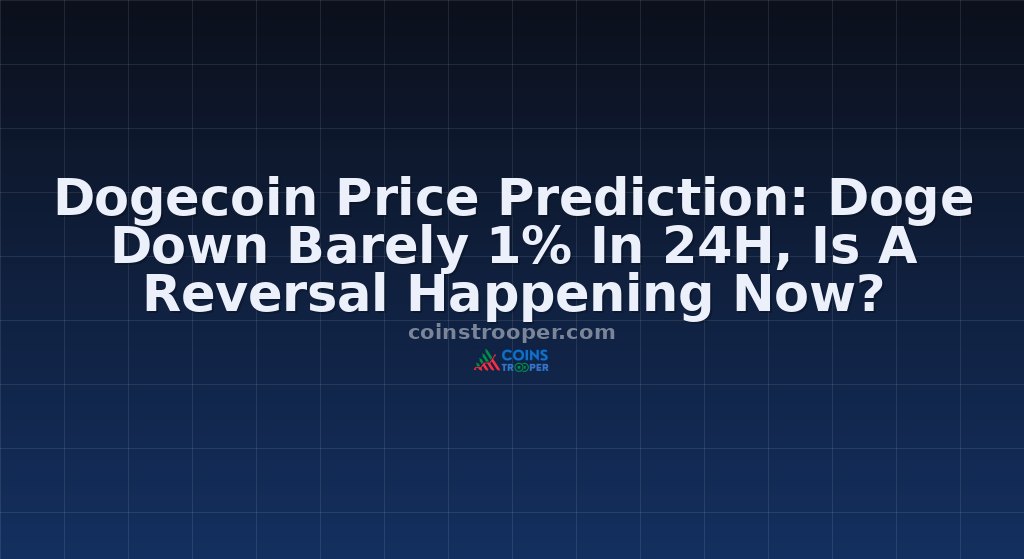 Dogecoin Price Prediction: Doge Down Barely 1% In 24H, Is A Reversal Happening Now?