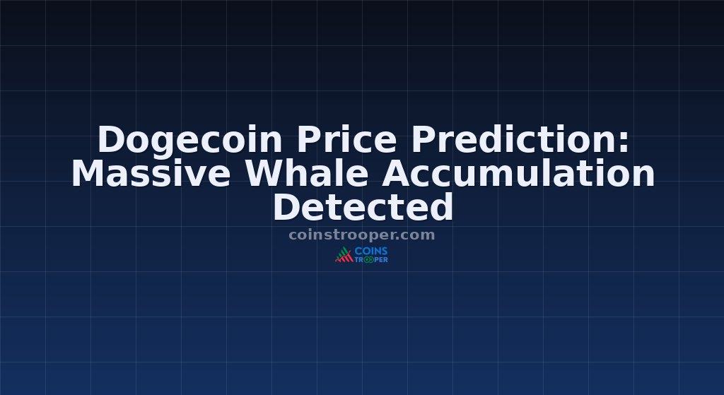 Dogecoin Price Prediction: Massive Whale Accumulation Detected