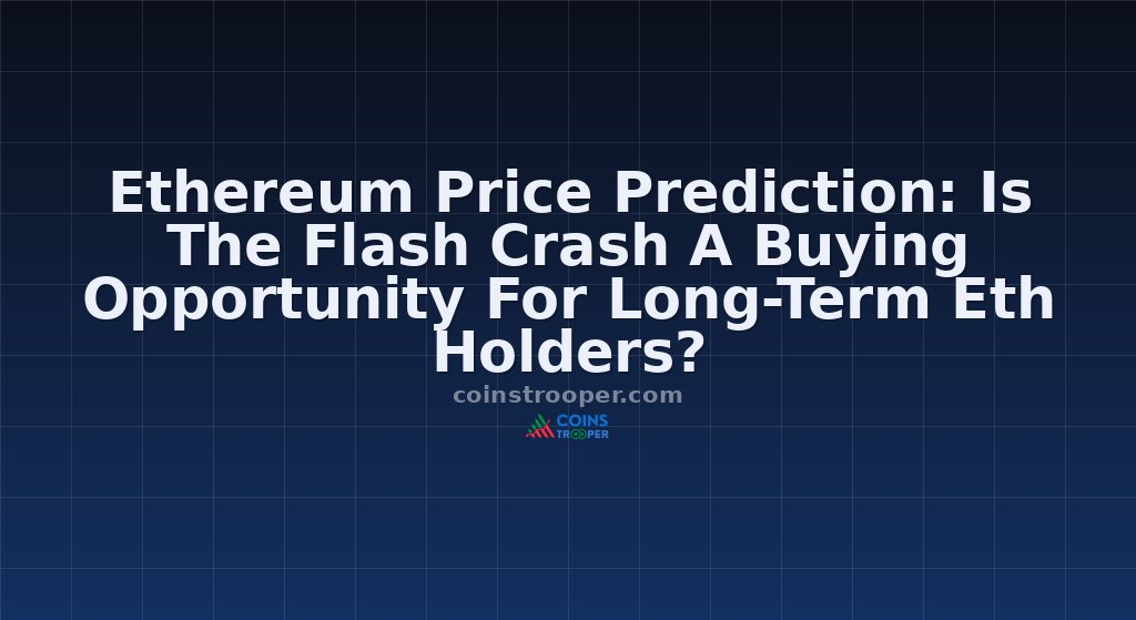 Ethereum Price Prediction: Is The Flash Crash A Buying Opportunity For Long-Term Eth Holders?