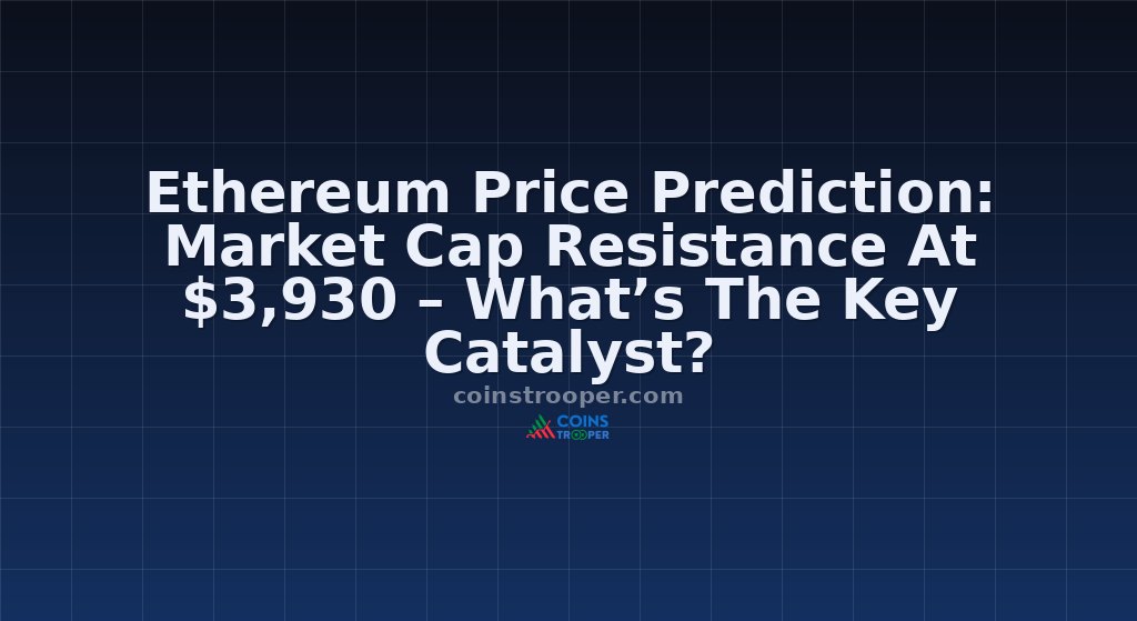 Ethereum Price Prediction: Market Cap Resistance At $3,930 – What’s The Key Catalyst?
