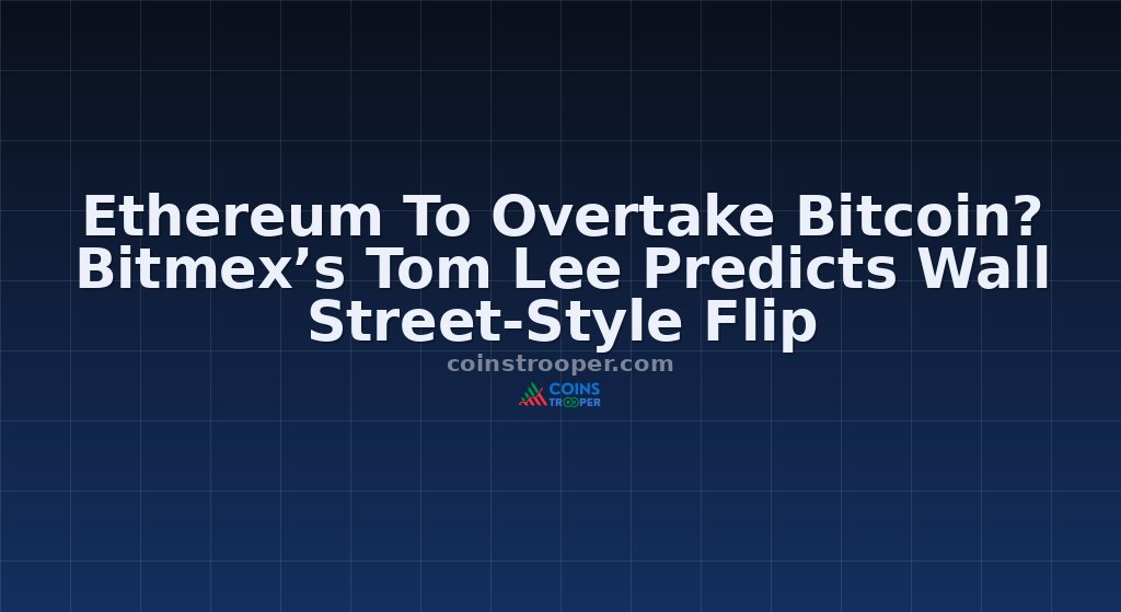 Ethereum To Overtake Bitcoin? Bitmex’s Tom Lee Predicts Wall Street-Style Flip