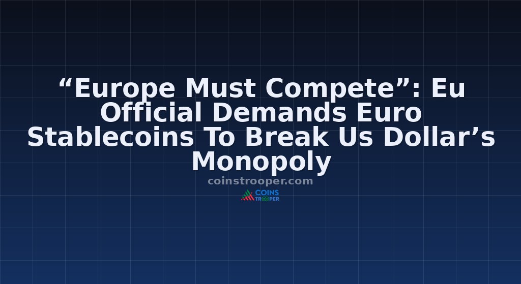 “Europe Must Compete”: Eu Official Demands Euro Stablecoins To Break Us Dollar’s Monopoly