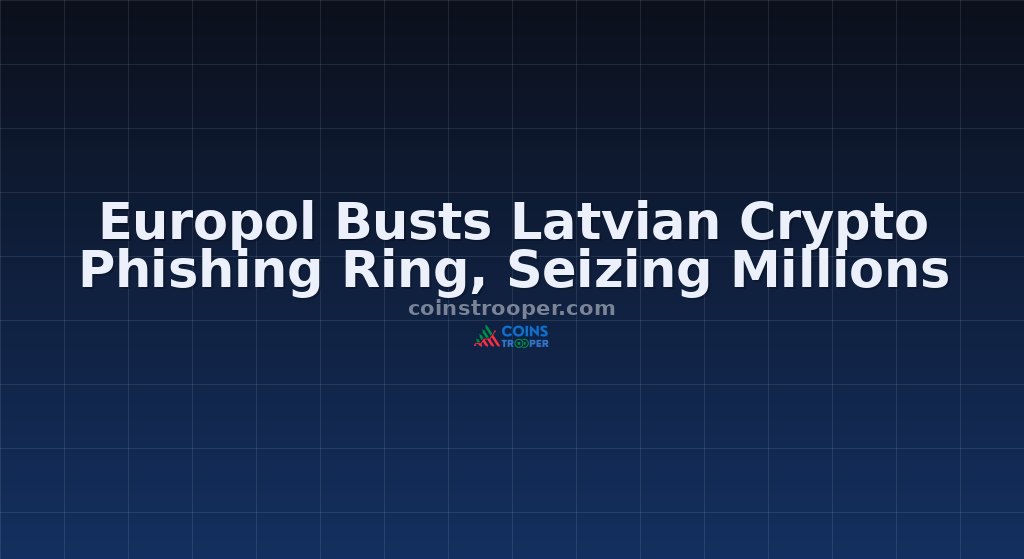 Europol Busts Latvian Crypto Phishing Ring, Seizing Millions