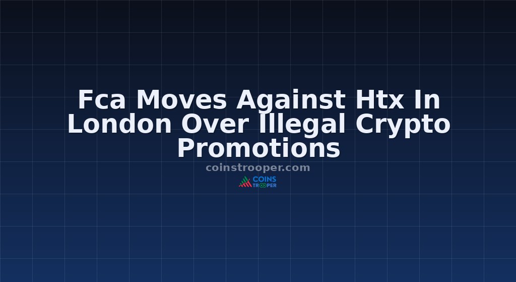 Fca Moves Against Htx In London Over Illegal Crypto Promotions