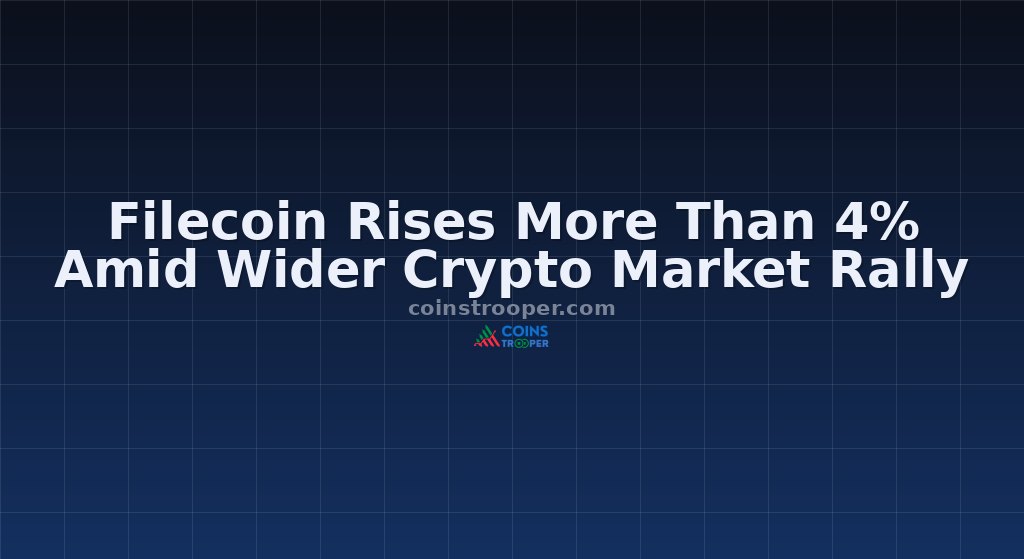 Filecoin Rises More Than 4% Amid Wider Crypto Market Rally