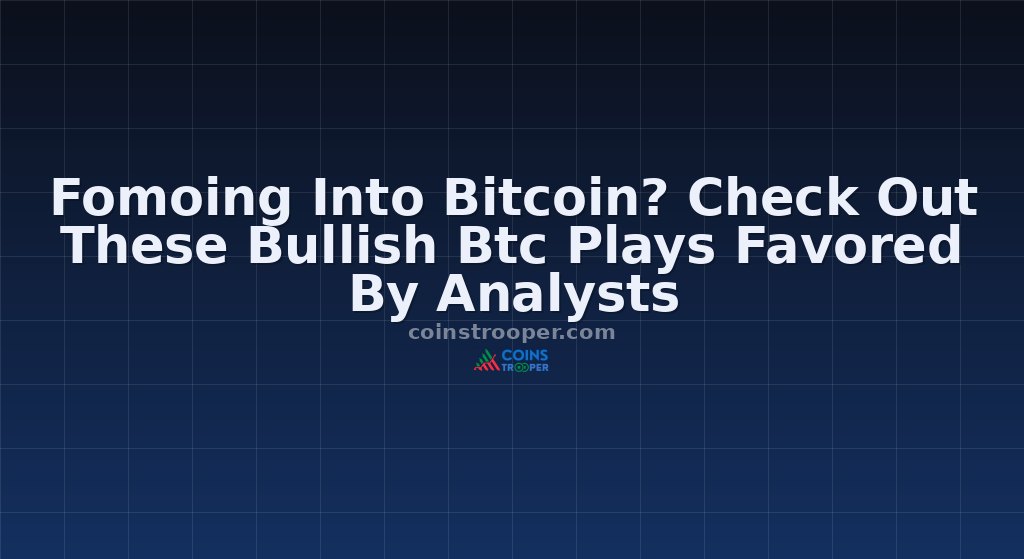 Fomoing Into Bitcoin? Check Out These Bullish Btc Plays Favored By Analysts
