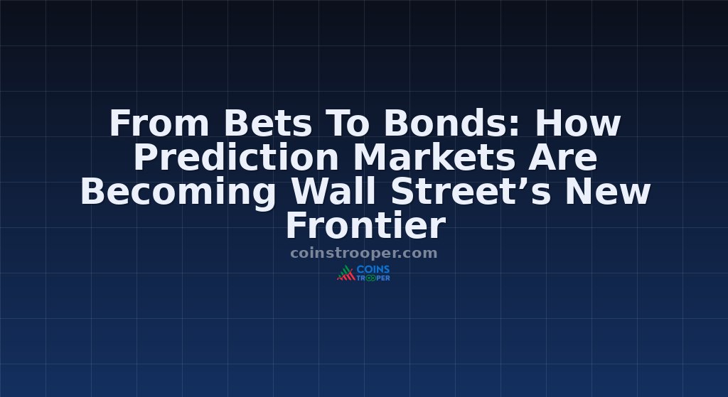 From Bets To Bonds: How Prediction Markets Are Becoming Wall Street’s New Frontier