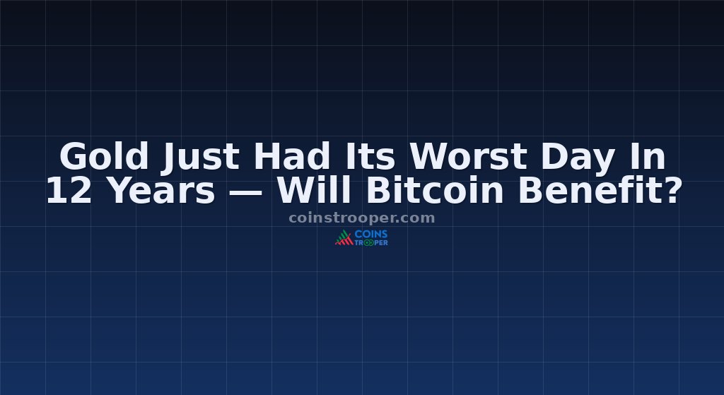 Gold Just Had Its Worst Day In 12 Years — Will Bitcoin Benefit?