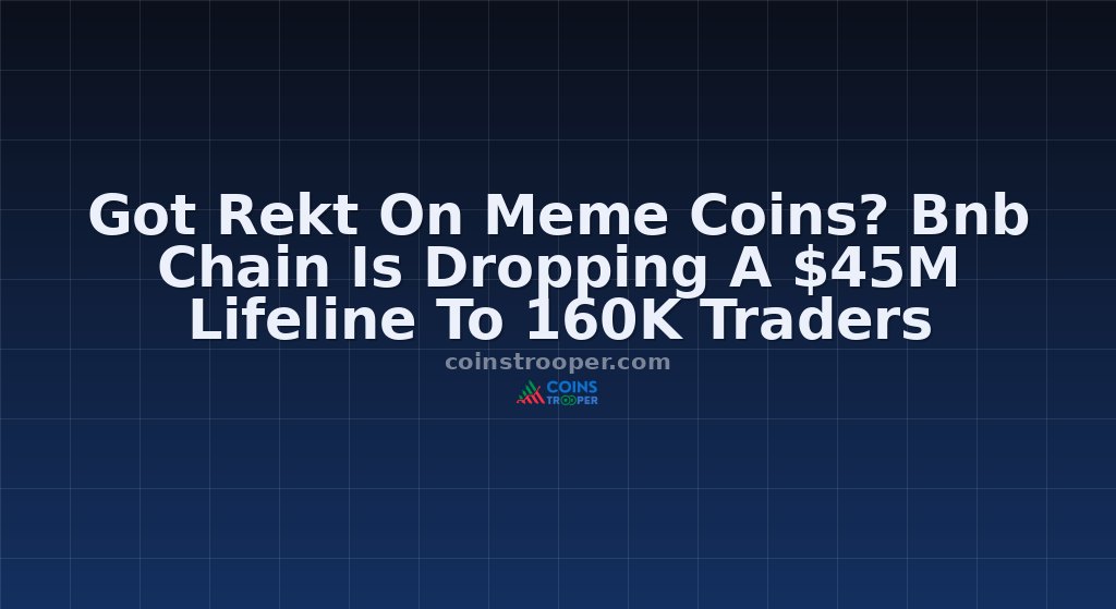 Got Rekt On Meme Coins? Bnb Chain Is Dropping A $45M Lifeline To 160K Traders