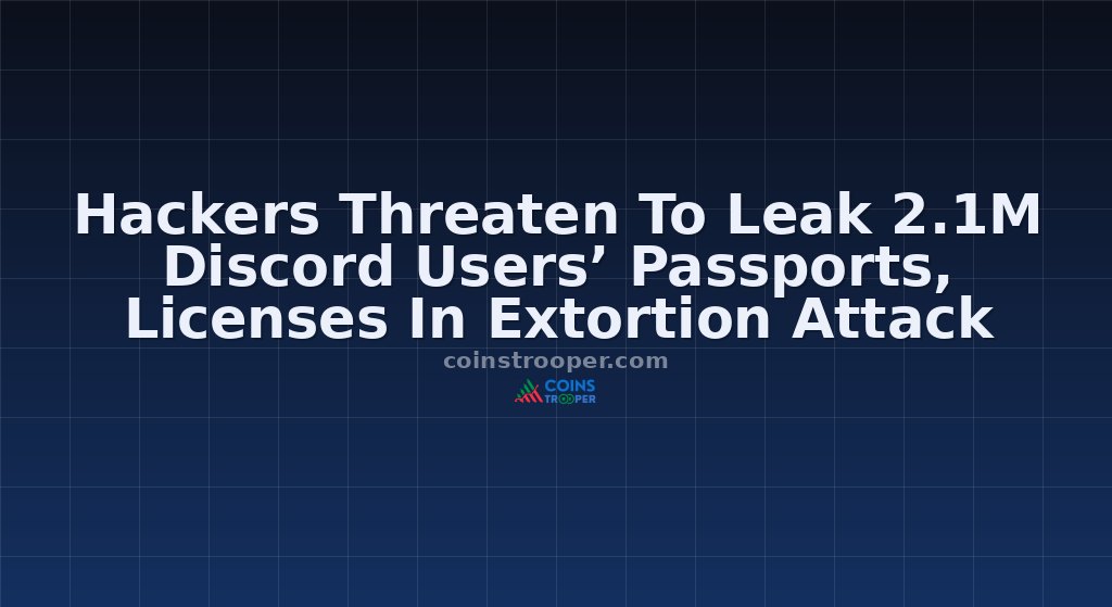 Hackers Threaten To Leak 2.1M Discord Users’ Passports, Licenses In Extortion Attack