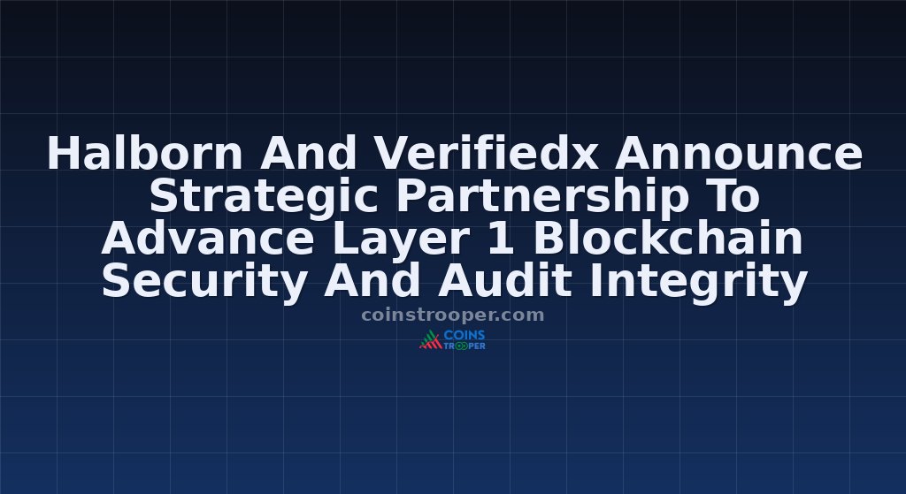 Halborn And Verifiedx Announce Strategic Partnership To Advance Layer 1 Blockchain Security And Audit Integrity