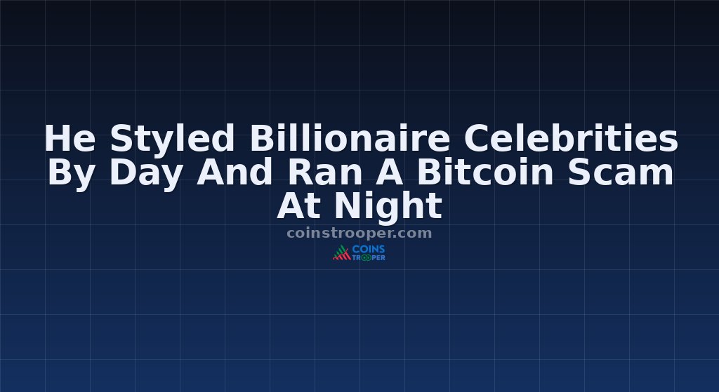He Styled Billionaire Celebrities By Day And Ran A Bitcoin Scam At Night