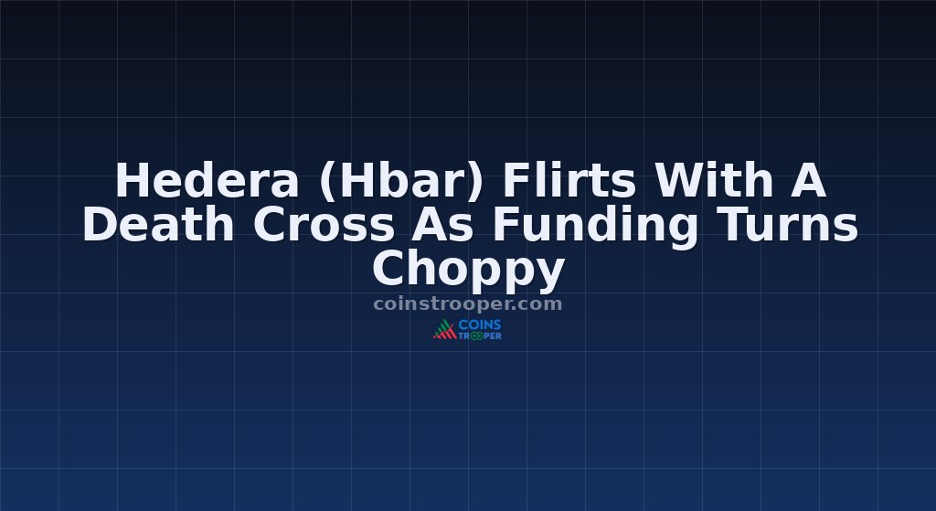 Hedera (Hbar) Flirts With A Death Cross As Funding Turns Choppy