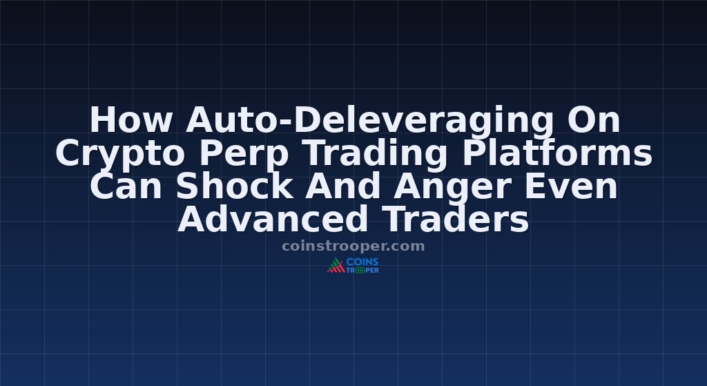 How Auto-Deleveraging On Crypto Perp Trading Platforms Can Shock And Anger Even Advanced Traders