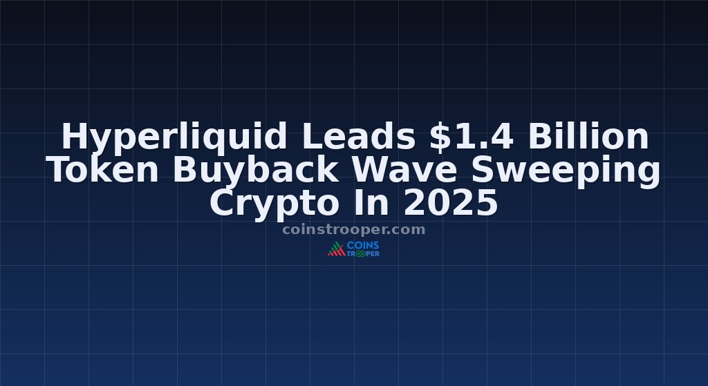 Hyperliquid Leads $1.4 Billion Token Buyback Wave Sweeping Crypto In 2025