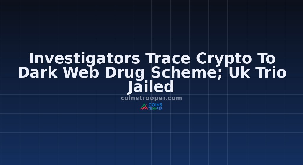 Investigators Trace Crypto To Dark Web Drug Scheme; Uk Trio Jailed