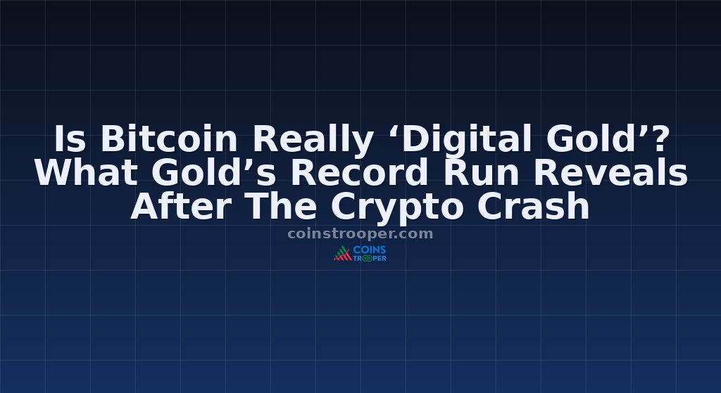 Is Bitcoin Really ‘Digital Gold’? What Gold’s Record Run Reveals After The Crypto Crash