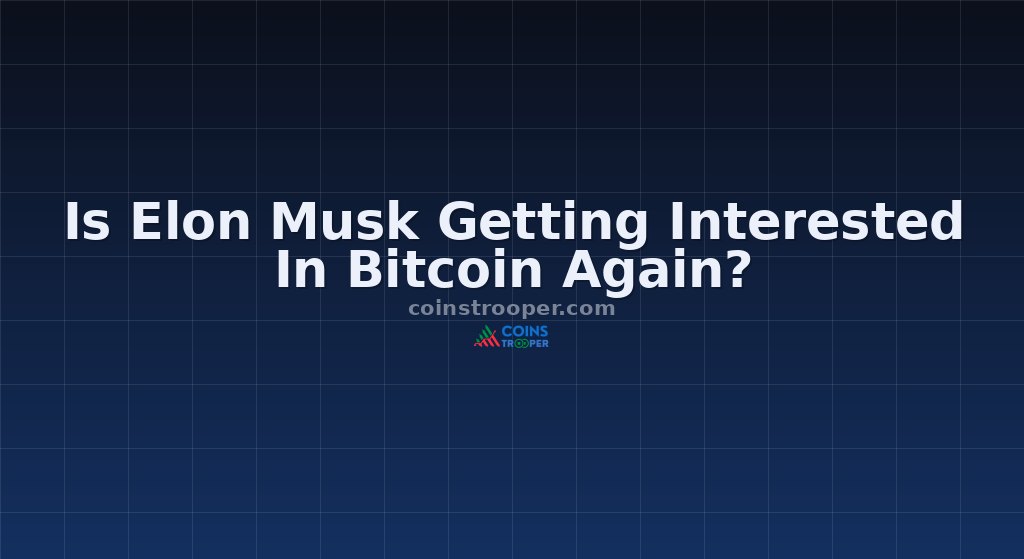 Is Elon Musk Getting Interested In Bitcoin Again?