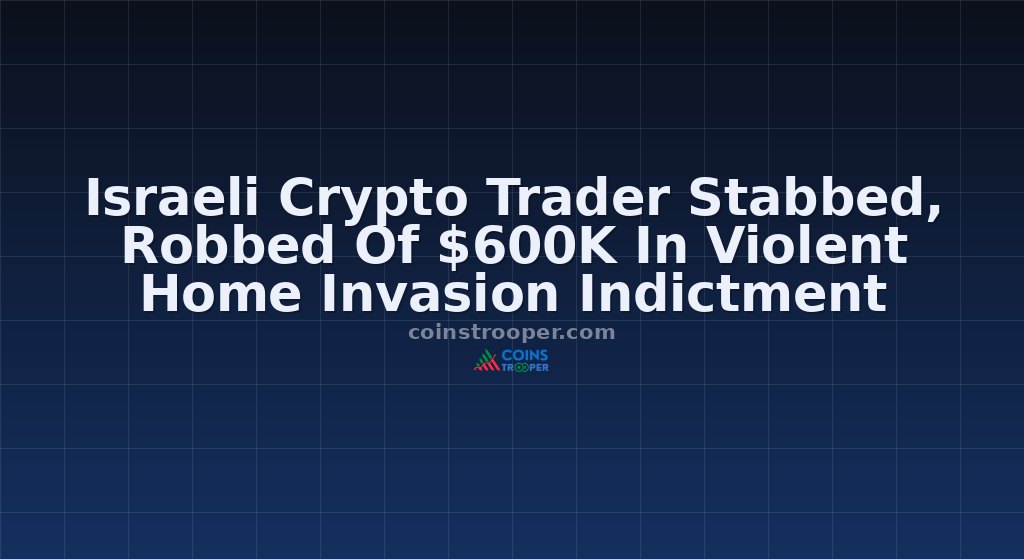 Israeli Crypto Trader Stabbed, Robbed Of $600K In Violent Home Invasion Indictment