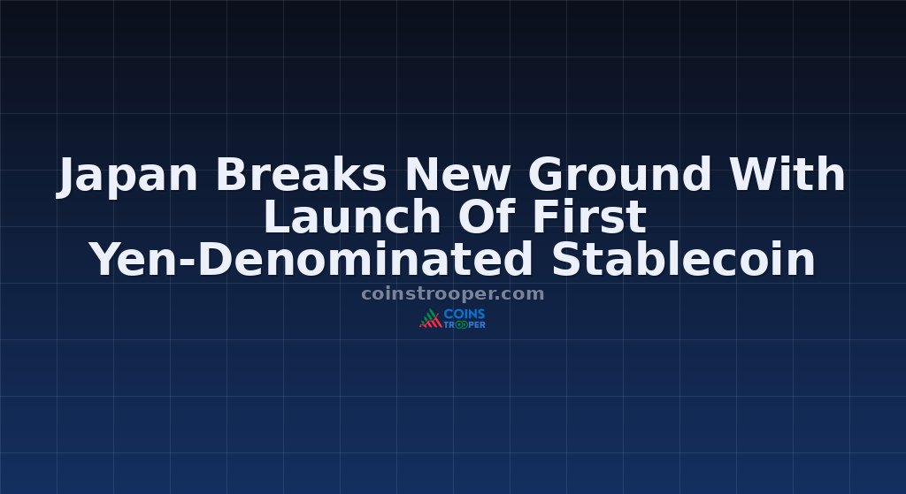 Japan Breaks New Ground With Launch Of First Yen-Denominated Stablecoin