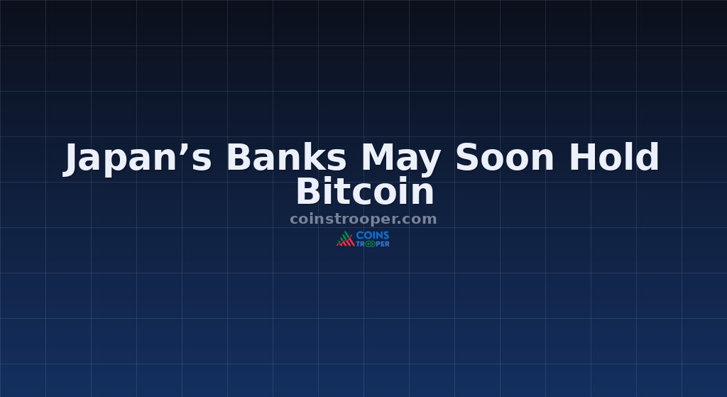 Japan’s Banks May Soon Hold Bitcoin