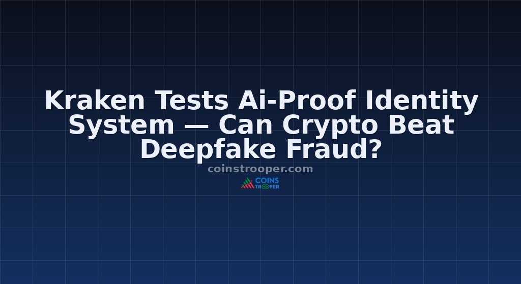 Kraken Tests Ai-Proof Identity System — Can Crypto Beat Deepfake Fraud?