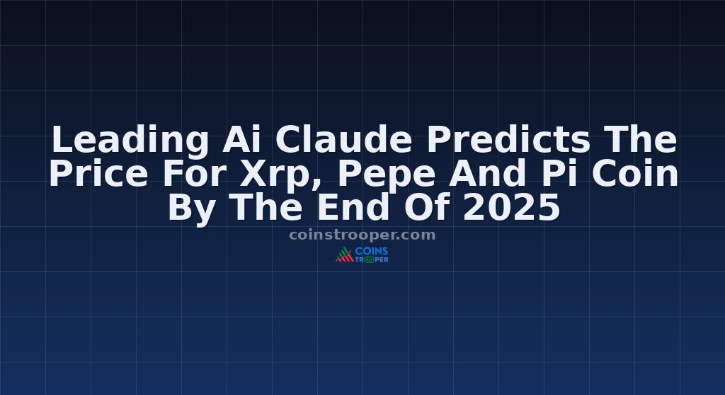 Leading Ai Claude Predicts The Price For Xrp, Pepe And Pi Coin By The End Of 2025