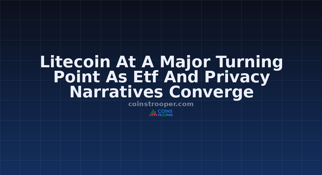 Litecoin At A Major Turning Point As Etf And Privacy Narratives Converge
