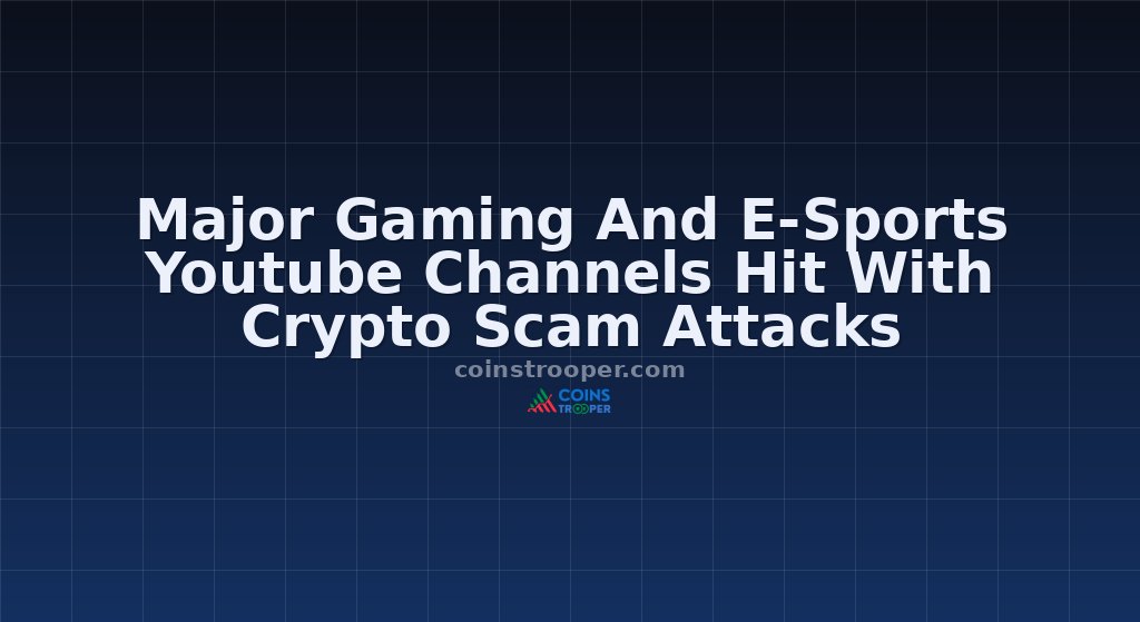 Major Gaming And E-Sports Youtube Channels Hit With Crypto Scam Attacks