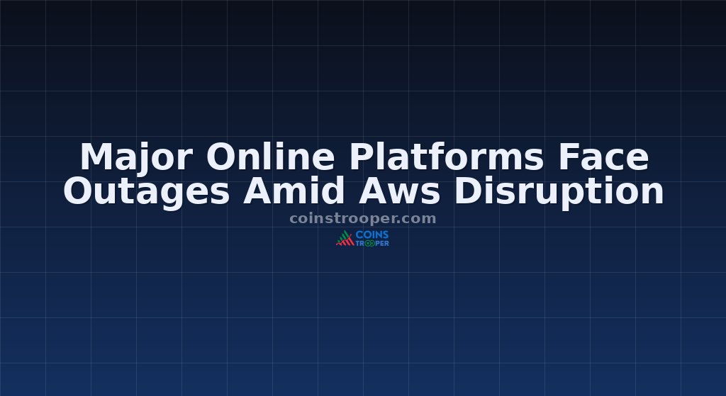 Major Online Platforms Face Outages Amid Aws Disruption