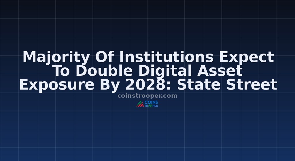 Majority Of Institutions Expect To Double Digital Asset Exposure By 2028: State Street