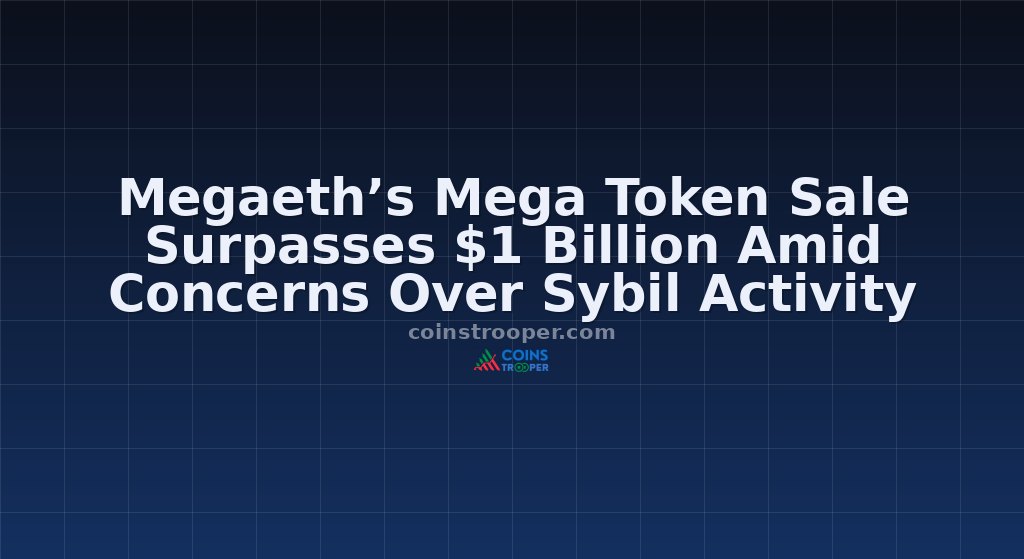 Megaeth’s Mega Token Sale Surpasses $1 Billion Amid Concerns Over Sybil Activity