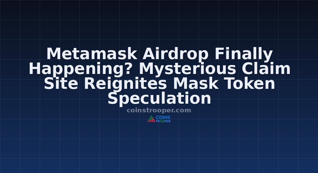 Metamask Airdrop Finally Happening? Mysterious Claim Site Reignites Mask Token Speculation