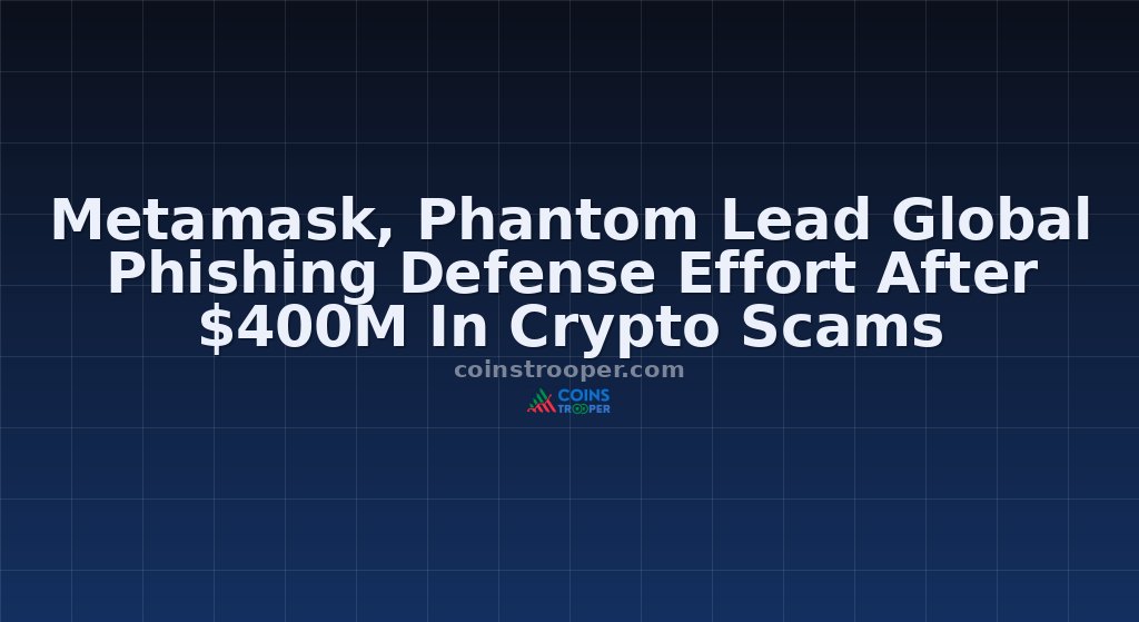 Metamask, Phantom Lead Global Phishing Defense Effort After $400M In Crypto Scams