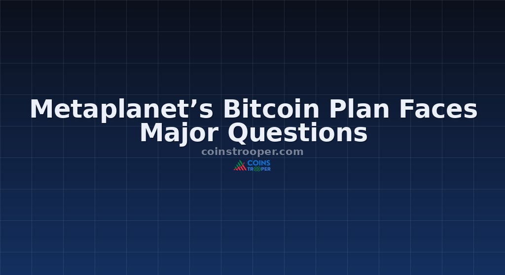 Metaplanet’s Bitcoin Plan Faces Major Questions