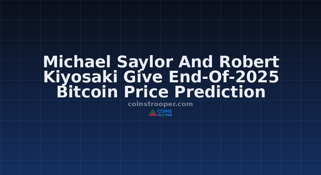 Michael Saylor And Robert Kiyosaki Give End-Of-2025 Bitcoin Price Prediction