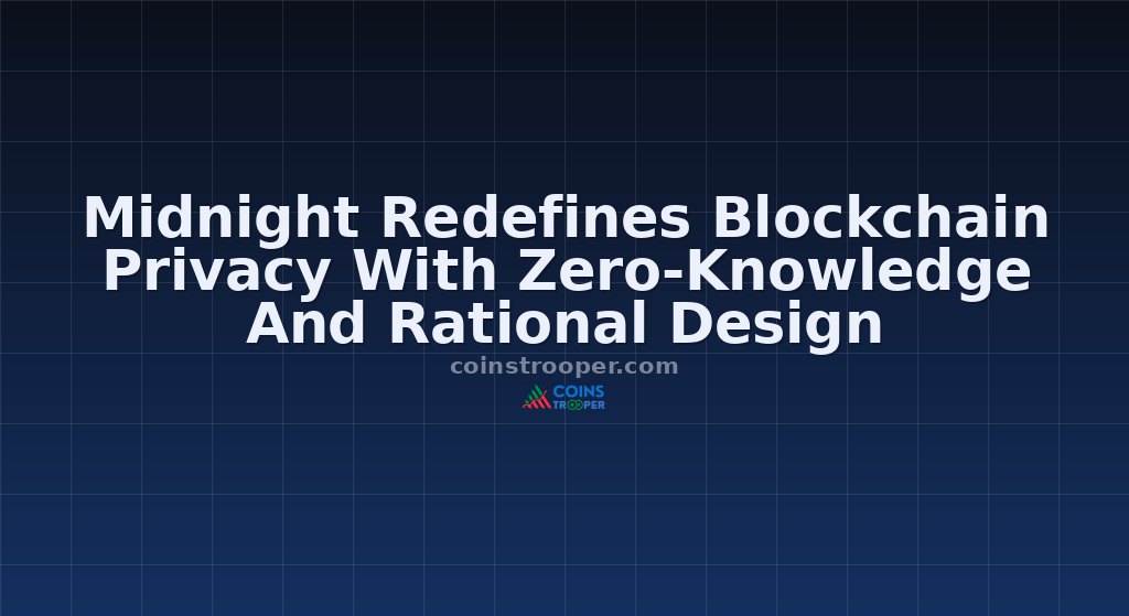 Midnight Redefines Blockchain Privacy With Zero-Knowledge And Rational Design