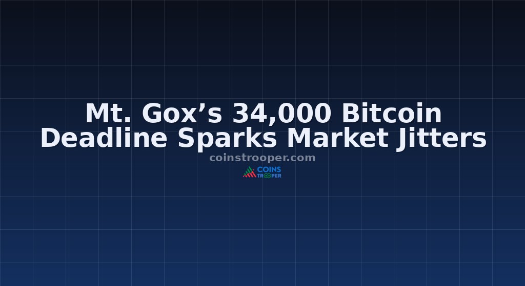 Mt. Gox’s 34,000 Bitcoin Deadline Sparks Market Jitters