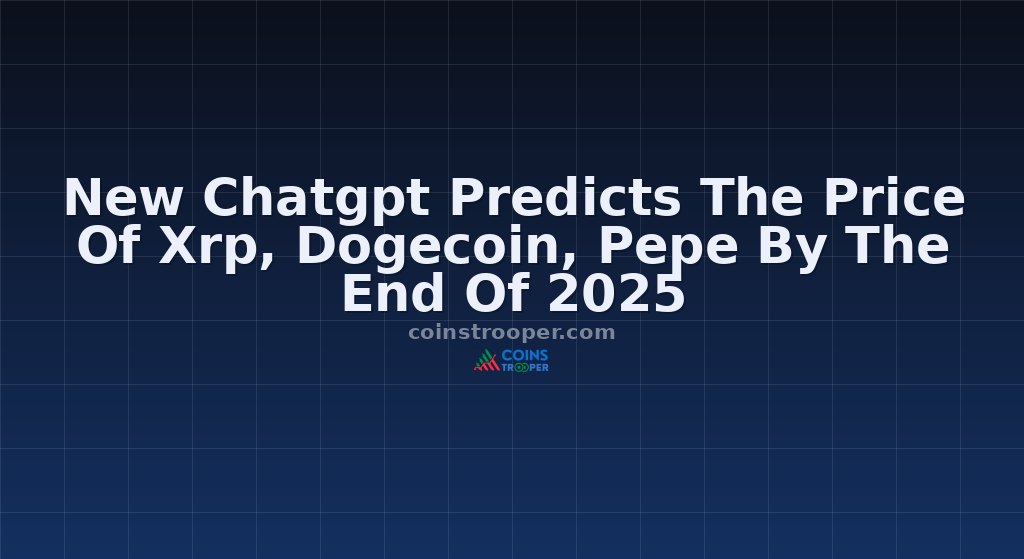 New Chatgpt Predicts The Price Of Xrp, Dogecoin, Pepe By The End Of 2025