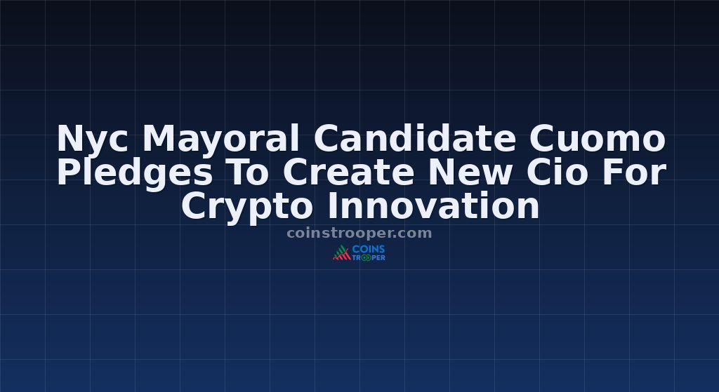 Nyc Mayoral Candidate Cuomo Pledges To Create New Cio For Crypto Innovation