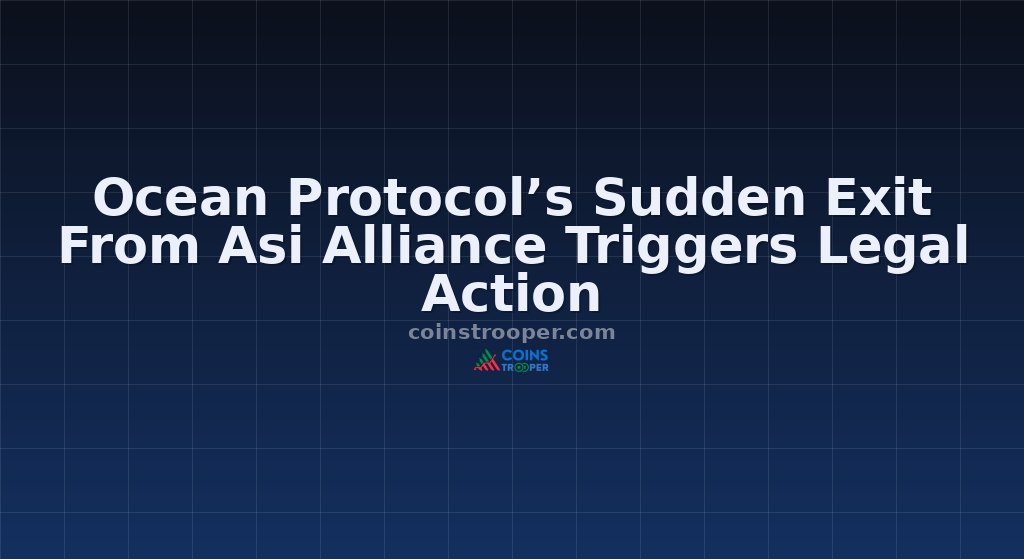 Ocean Protocol’s Sudden Exit From Asi Alliance Triggers Legal Action