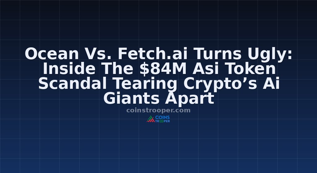 Ocean Vs. Fetch.ai Turns Ugly: Inside The $84M Asi Token Scandal Tearing Crypto’s Ai Giants Apart